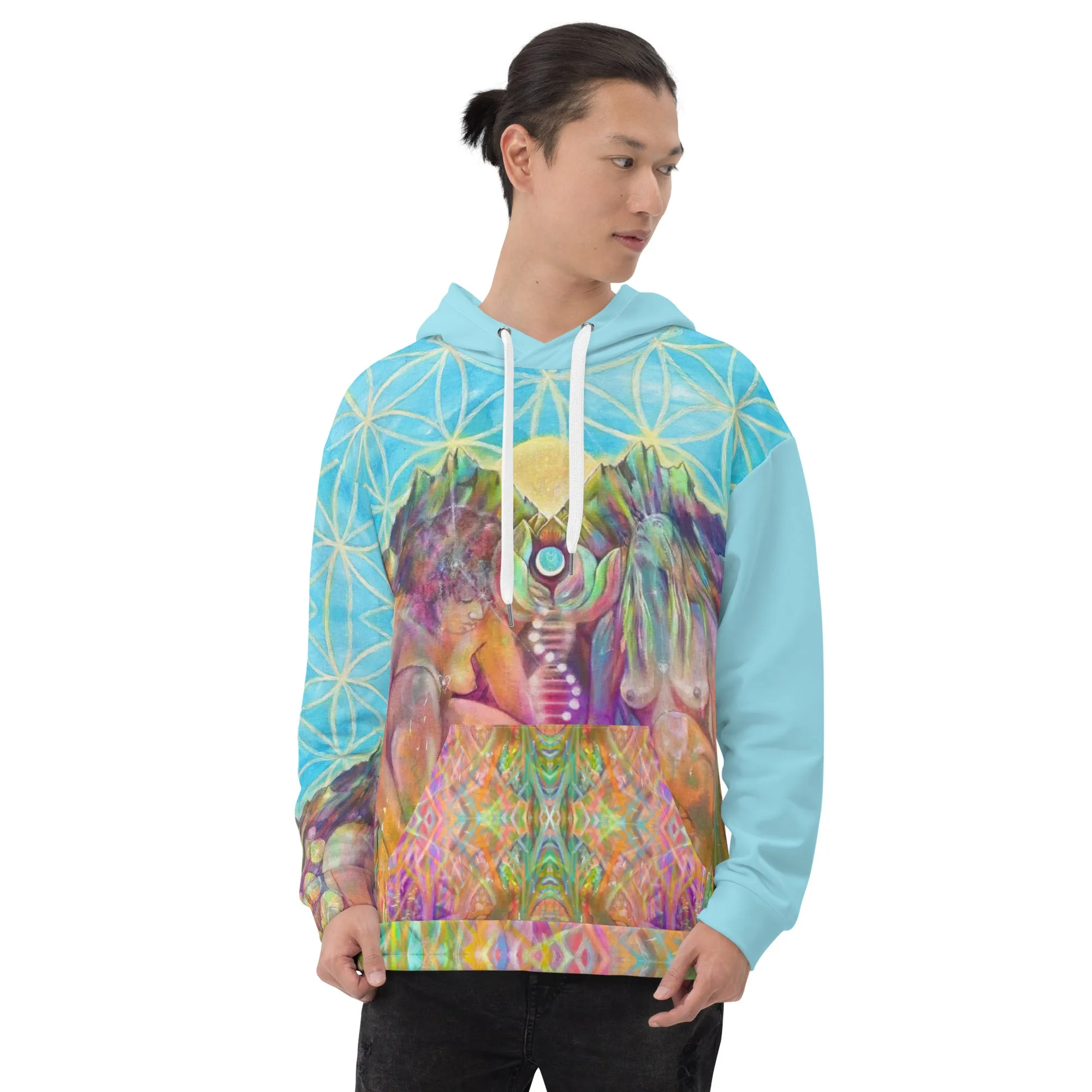 'Celestial Star, Telluric Heart' Unisex Hoodie